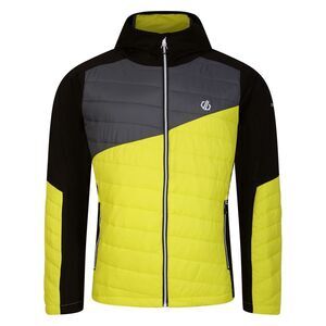 Dare 2B Mens Touring Contrast Panel Hybrid Jacket / Neon Spring/Black